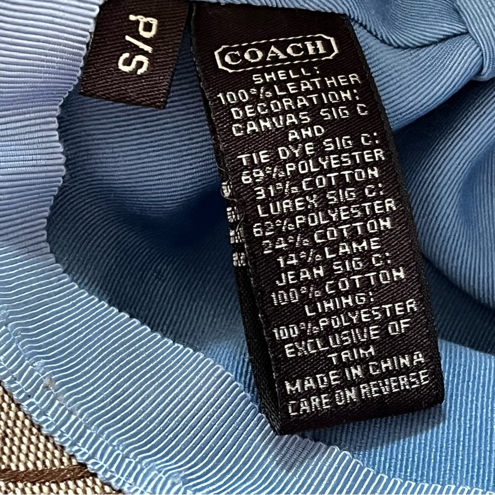 Coach Patchwork Logo & Leather Bucket Hat in Brown, Cream, Pink - Picture 7 of 9